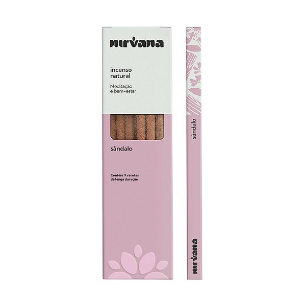 Incenso Nirvana Natural Vareta - Sândalo