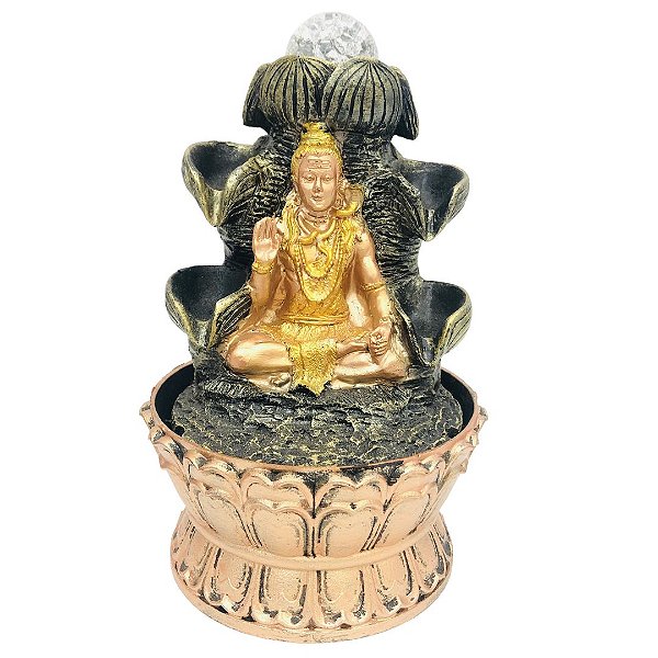 Fonte de Água em Resina Shiva 4 Quedas P