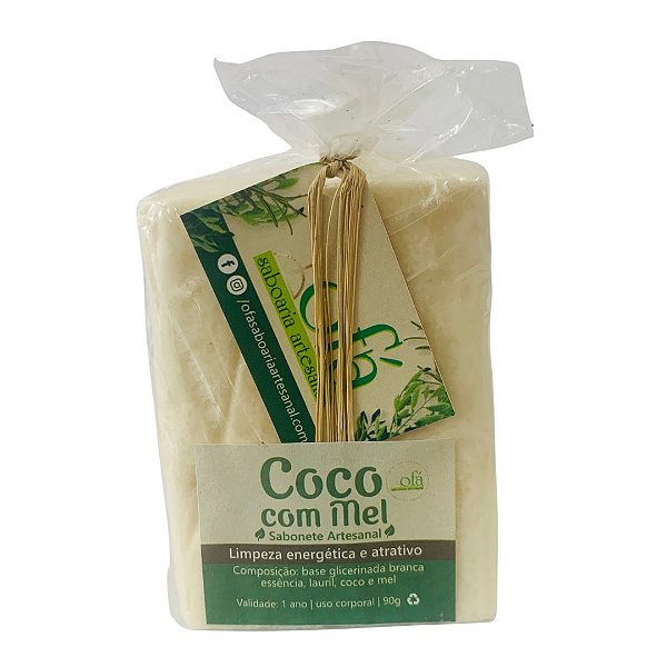 Sabonete Artesanal 90g - Coco com Mel