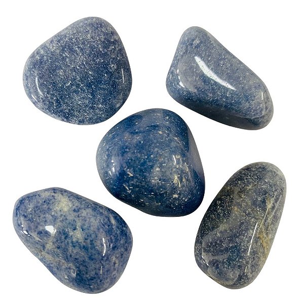 Pedra Rolada Quartzo Azul 100 gramas 2 a 4 cm