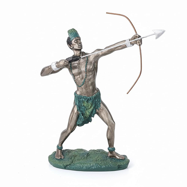 Estátua Resina Orixás - Oxossi com 25cm