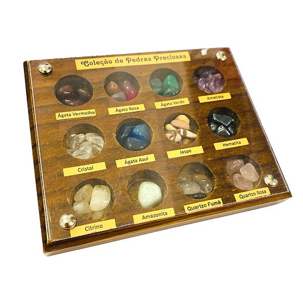Coleção de Pedras Preciosas Madeira
