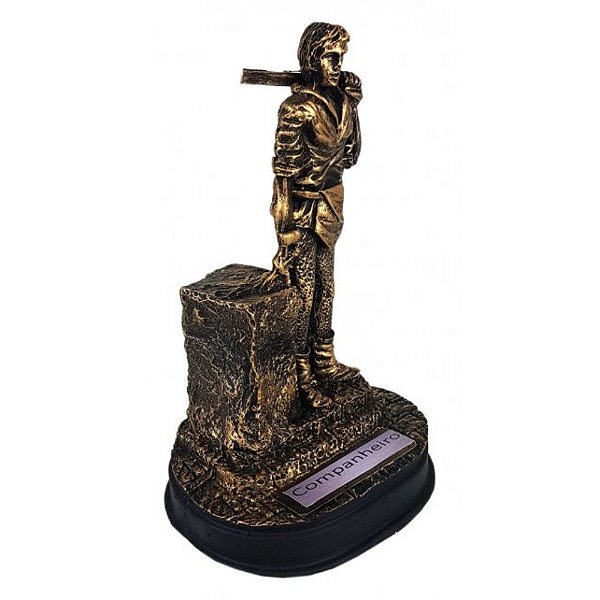Estátua Maçonaria Companheiro em Resina com 11cm