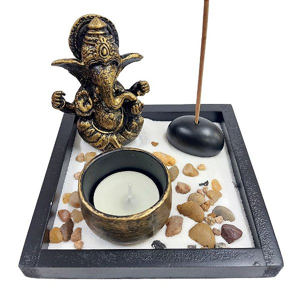 Jardim Zen Ganesha Quadrado 12x12