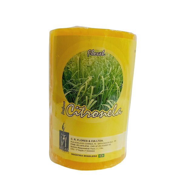 Vela Perfumada Citronela - Flovel 125g