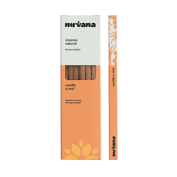 Incenso Nirvana Natural Vareta - Vanilla e Mel