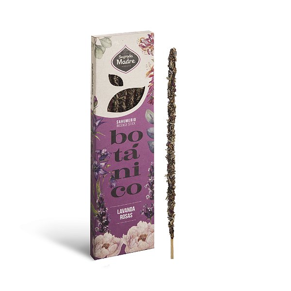 Incenso Sagrada Madre Botânico Vareta - Lavanda e Rosas