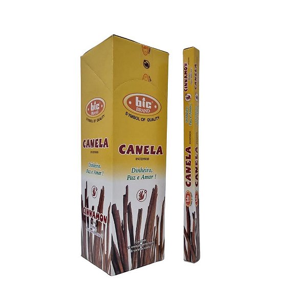 Incenso Indiano Bic Brand Canela - Box com 25 Caixinhas