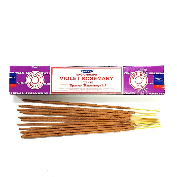 Incenso Satya Massala Vareta - Violet Rosemary 15g