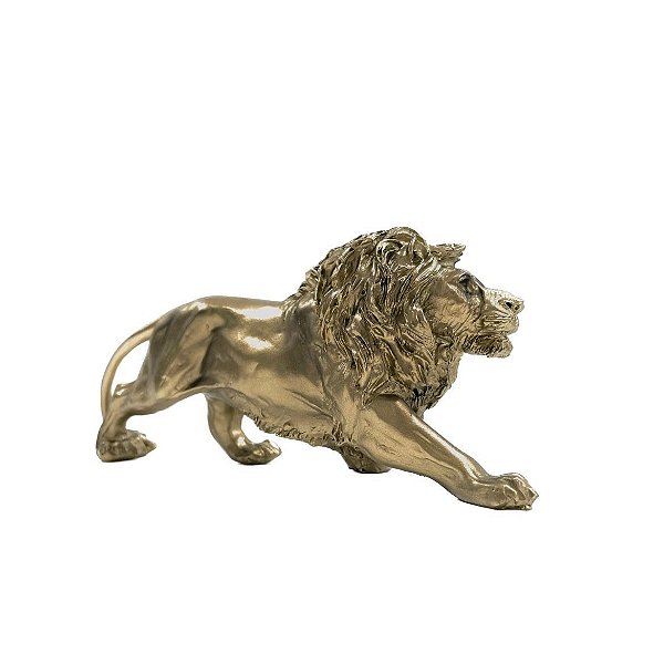Enfeite Leão em Resina - 18 cm