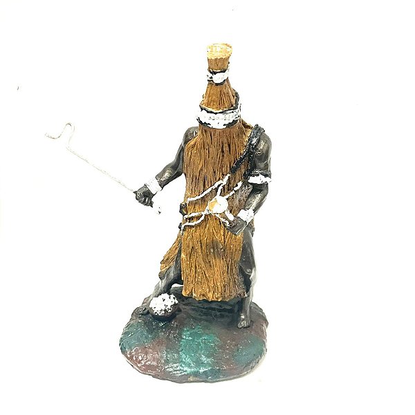 Estátua Resina Orixás - Obaluaê com 22cm