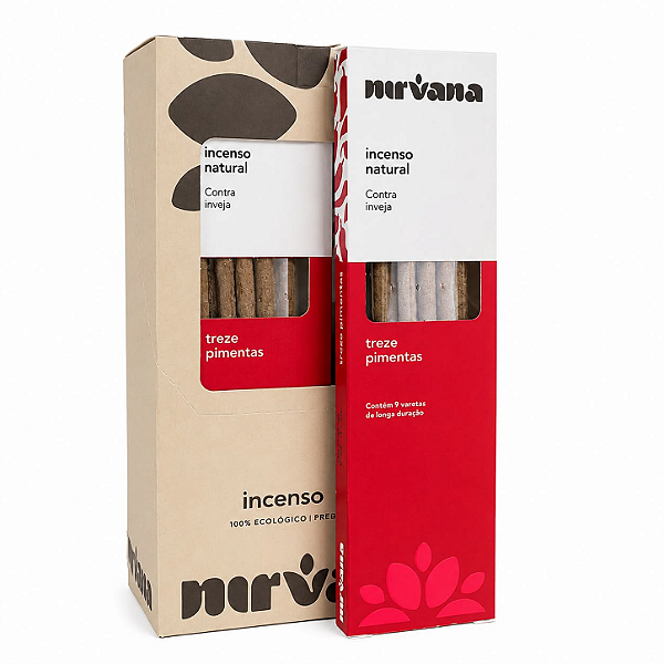 Box Incenso Nirvana Natural Vareta - Treze Pimentas