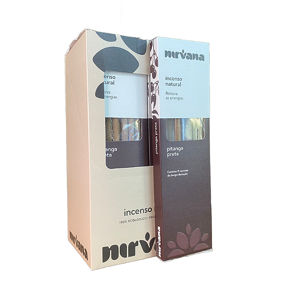 Box Incenso Nirvana Natural Vareta - Pitanga Preta