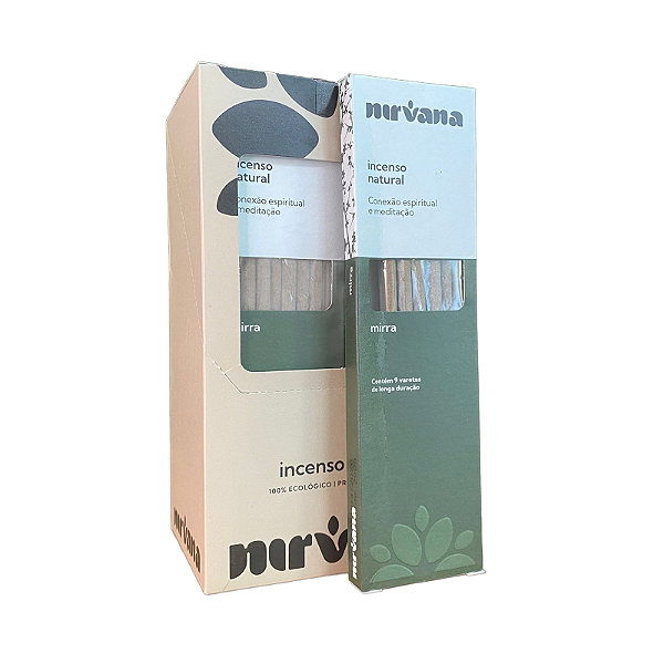Box Incenso Nirvana Natural Vareta - Mirra