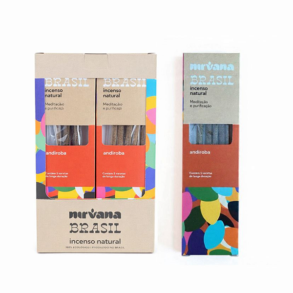 Box Incenso Nirvana Brasil Vareta - Andiroba