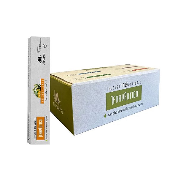 Box Incenso Nirvana Terapêutico Vareta - Energizante