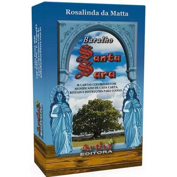 Baralho Cartas Ciganas Santa Sara Kali com 36 cartas