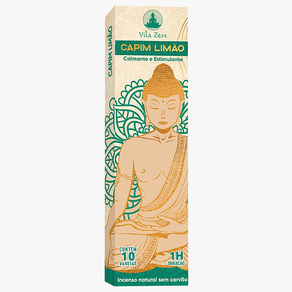 Incenso Vila Zen Natural Vareta - Capim Limão
