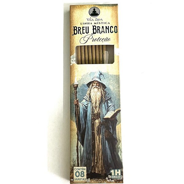 Incenso Vila Zen Natural Magos Vareta - Breu Branco