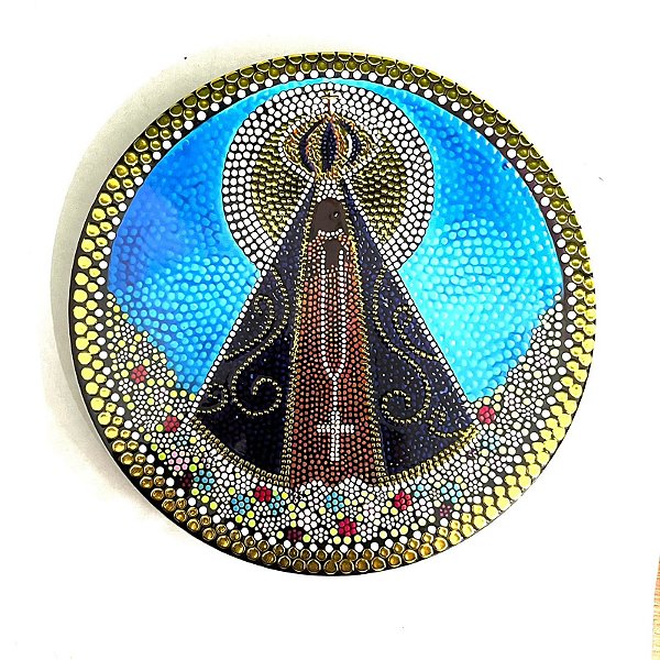 Enfeite de Parede Nossa Senhora Aparecida - Azul Claro