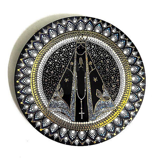 Enfeite de Parede Nossa Senhora Aparecida - Dourado