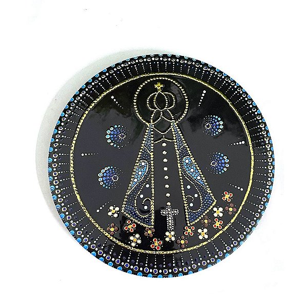 Enfeite de Parede Nossa Senhora Aparecida - Preto