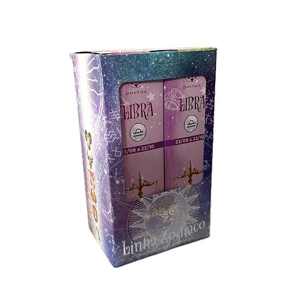 Box Incenso Dharma Natural Vareta - Signo Libra