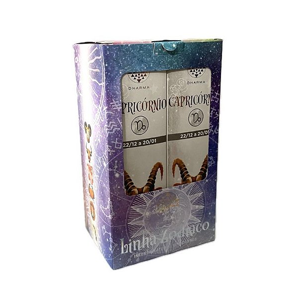 Box Incenso Dharma Natural Vareta - Signo Capricórnio