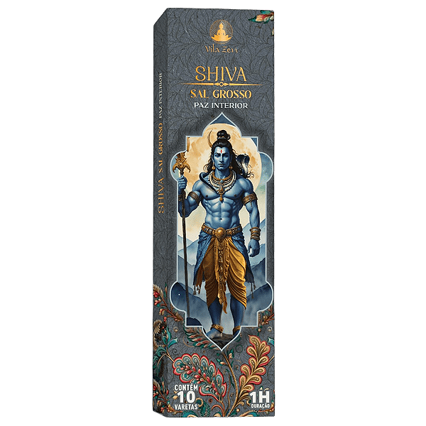 Incenso Natural Vila Zen - Linha Deuses Hindus -  Shiva