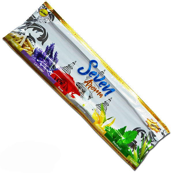 Incenso Indiano Carvão Especial com 7 Aromas 35 Varetas