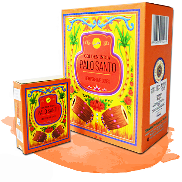 Box Incenso Cascata Golden India - Palo Santo
