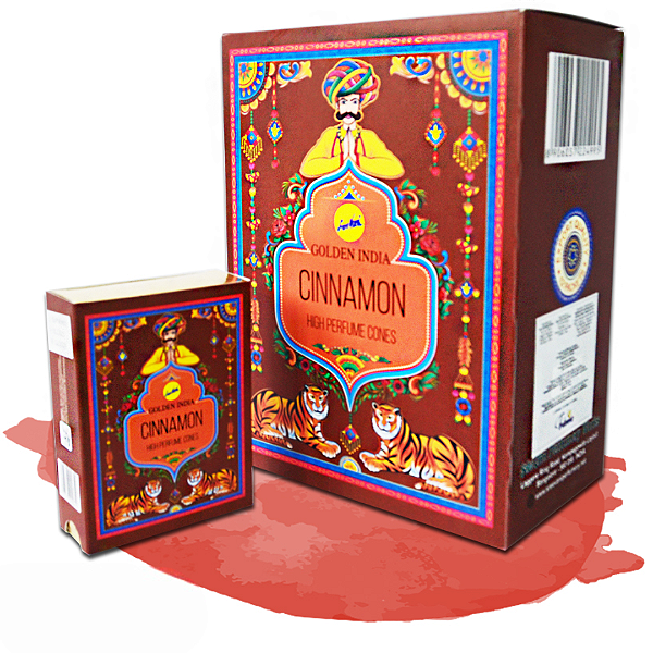 Box Incenso Cascata Golden India - Cinnamon