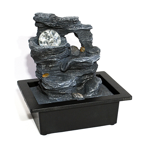 Fonte de Agua em Resina Gruta de Pedras - M 25cm