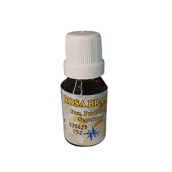 Essência Importada de Rosa Branca 15ml - Paz e Purificação