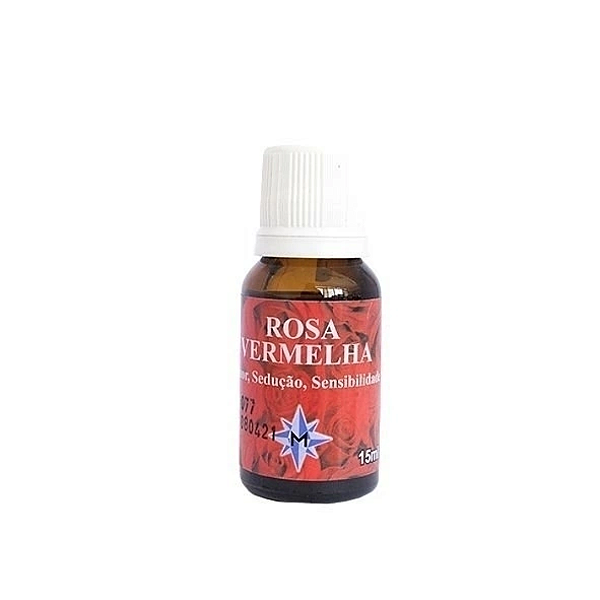 Essência importada de Rosa Vermelha 15ml - Sedução e Sensibilidade