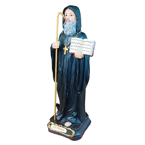 Estatueta em Resina - São Bento 14cm