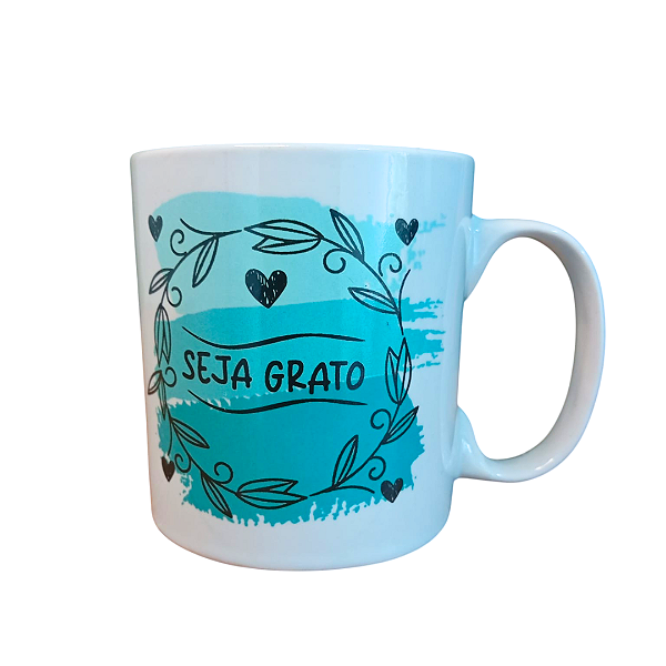 Caneca Porcelana 320 ml - Seja Grato