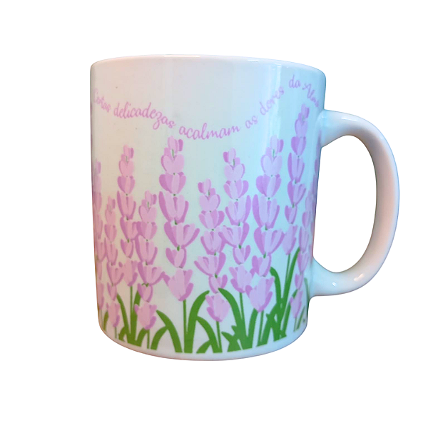 Caneca Porcelana 320 ml - Lavanda
