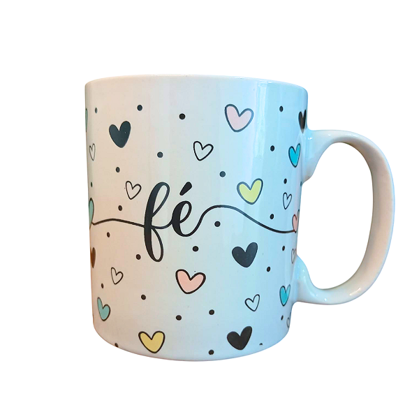 Caneca Porcelana 320 ml - Fé