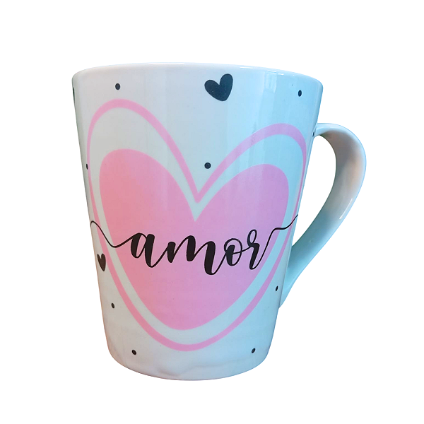 Caneca Porcelana 300 ml - Amor