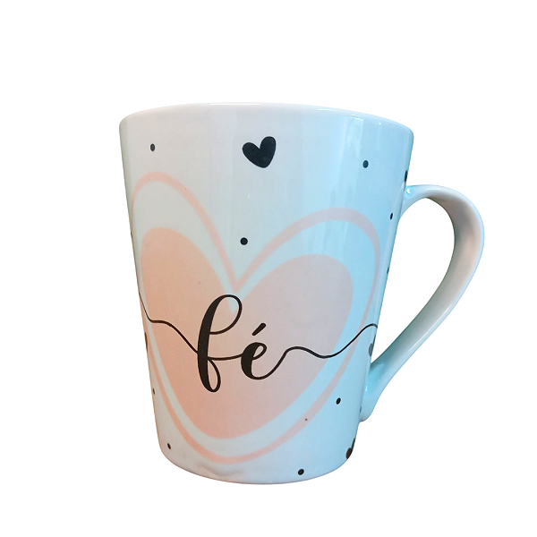 Caneca de Porcelana 300ml - Fé