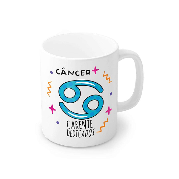 Caneca Porcelana Câncer 320 ml - Carente