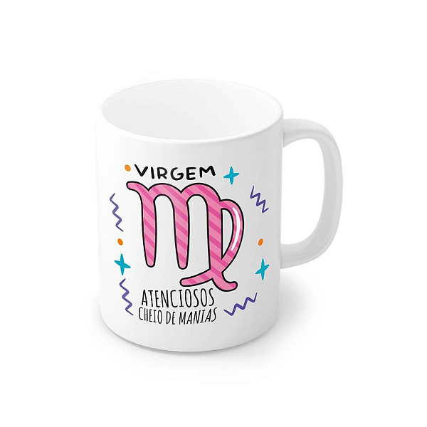 Caneca Porcelana Virgem 320 ml - Atenciosos