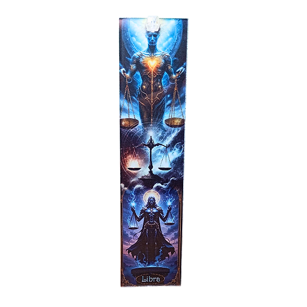 Incensário de Vidro Signo Libra - 25x6cm