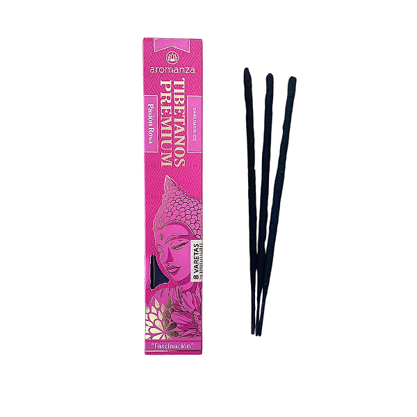 Incensos Aromanza Tibetano Premium - Pasión Rosa