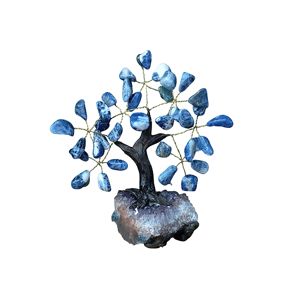 Árvore Pedra Sodalita 7 Galhos - 15cm