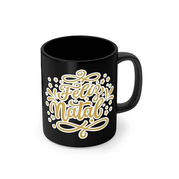 Caneca Porcelana 320 ml - Feliz Natal P