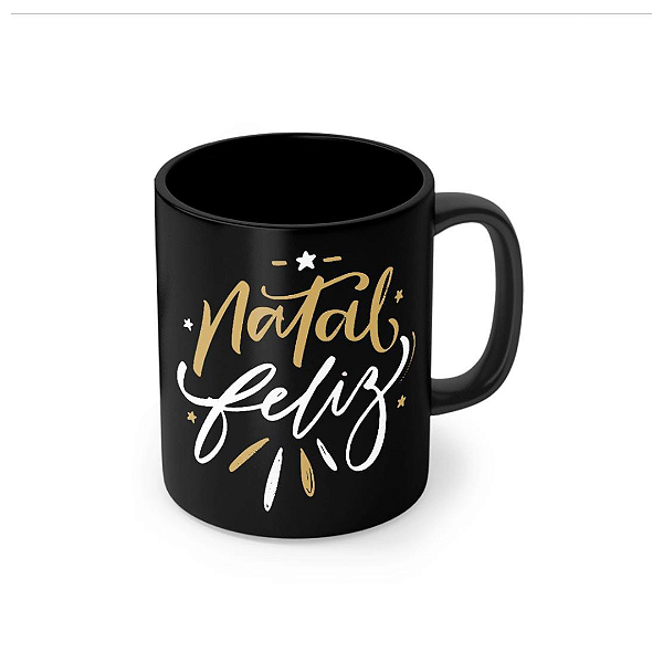 Caneca Porcelana 320 ml - Feliz Natal P