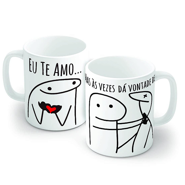 Caneca Porcelana 320 ml - Eu Te Amo