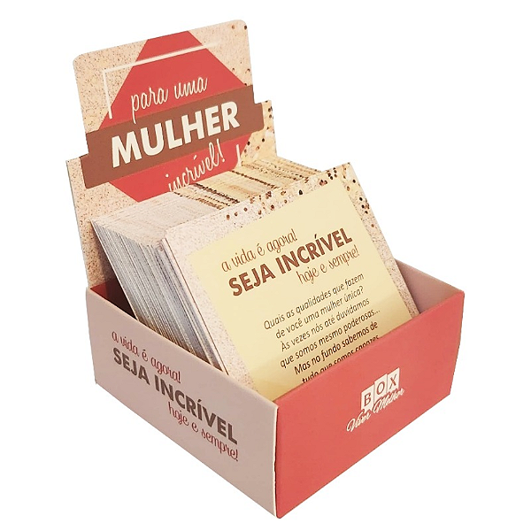 Oráculo de Mensagens Inspiradoras - Mulher Incrível - 100 cartões